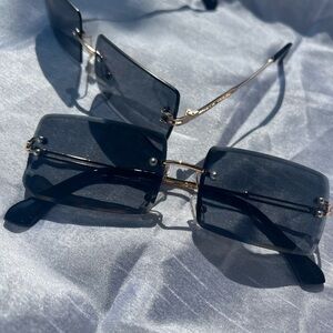 Black and Gold Sunglasses